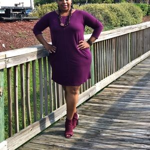 Plum Boxy dress